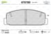 Fren Balatası Arka Mazda 323 626 2.0 98>02 Mazda 6 03>10 Premacy 99-05